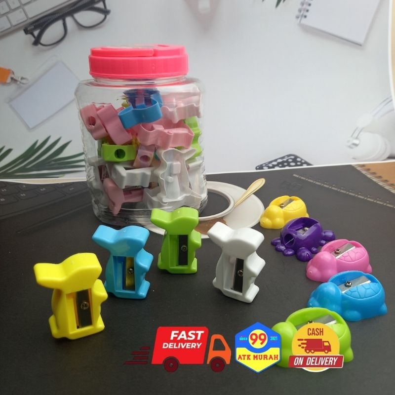 Rautan TOPLES 24pcs/Serutan Pensil/Peruncing Pensil/Urek