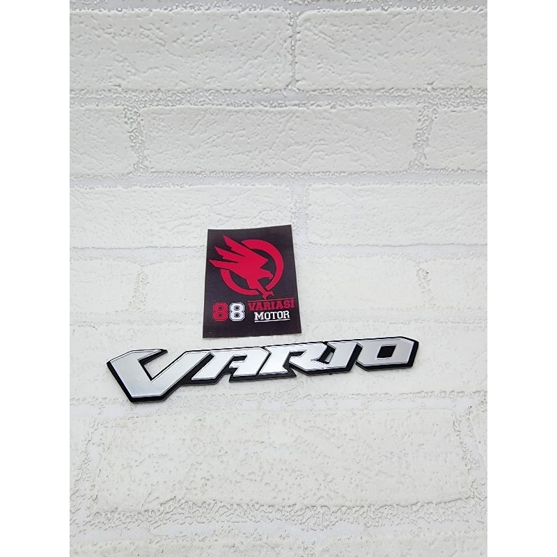 Emblem Akrilik Honda Vario - Emblem Logo Vario free double tape