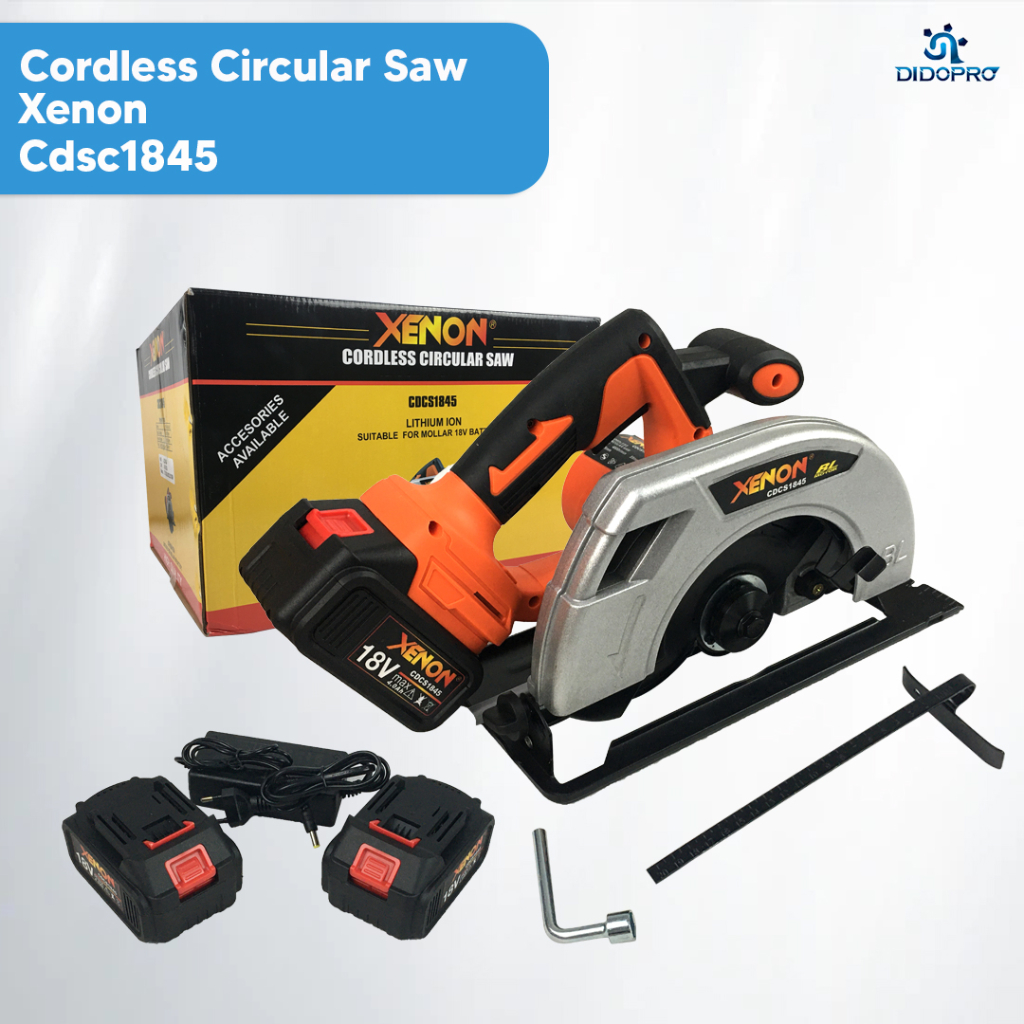 XENON Circular Saw Baterai Cordless Potong Kayu 7&quot; CDCS1845