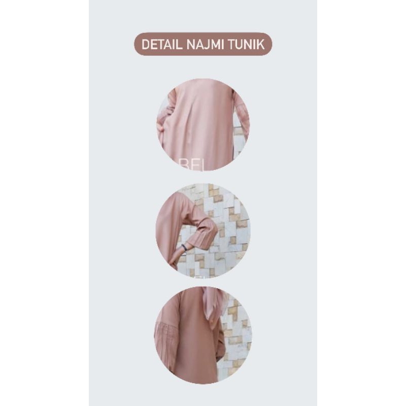 SIAP KIRIM PROMO 8.8 NAJWA TUNIK BY NCKLABEL /NAJMI TUNIK BY NCKLABEL/ NAJMI TUNIK LENGAN BALON NCK 