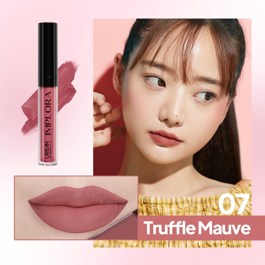 Implora Urban Lipcream Matte Truffle Mauve | Implora Lip Cream Lipstick Dengan Vitamin E