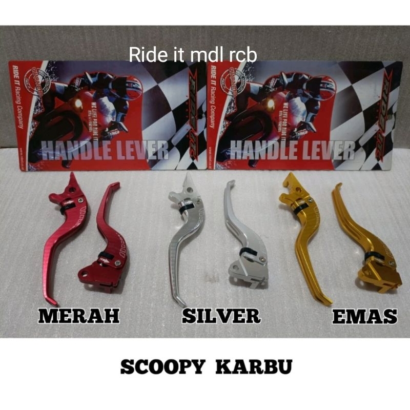 Handle rem variasi Ride It Scoopy Karbu
