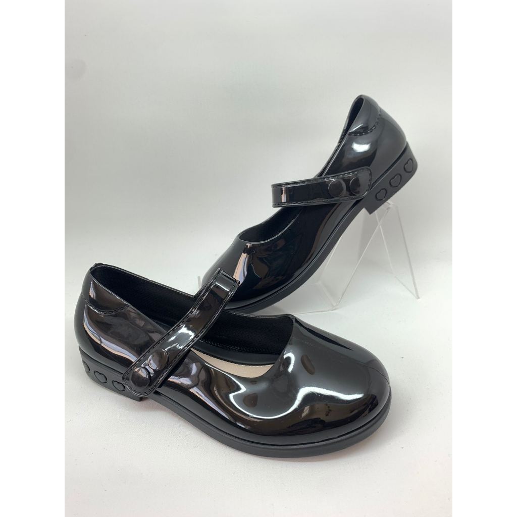 Sepatu Anak Sepatu Sekolah Perempuan Cewek Import Karet BLC 642-2B