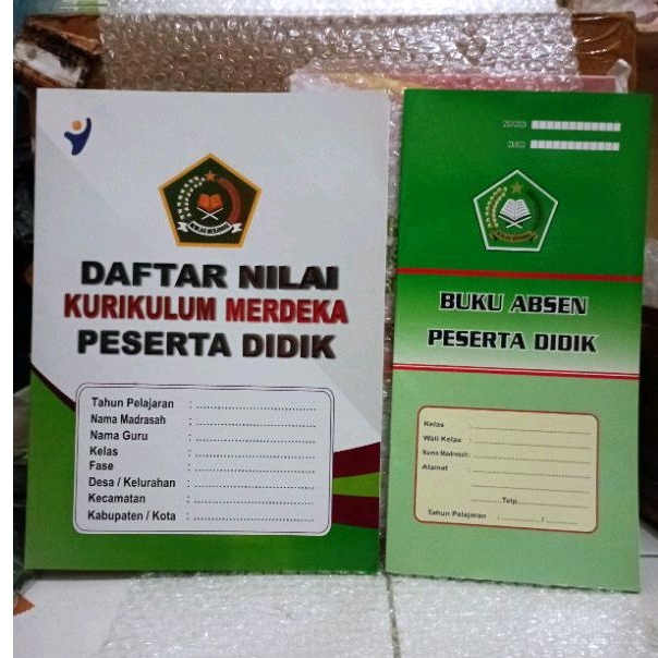 

Paket 2 Buku/Daftar Nilai dan Absen Siswa Madrasah/MI Mts MA Kurikulum Merdeka