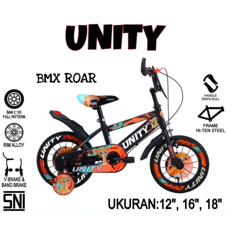 Sepeda Anak cowok Laki Laki  Bmx Unity Roar