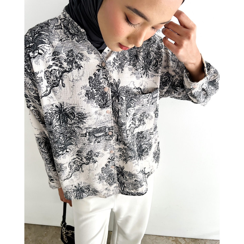 Myrubylicious IZELA SHIRT KODE CD2502 | SHIRT | KEMEJA WANITA | KEMEJA MOTIF