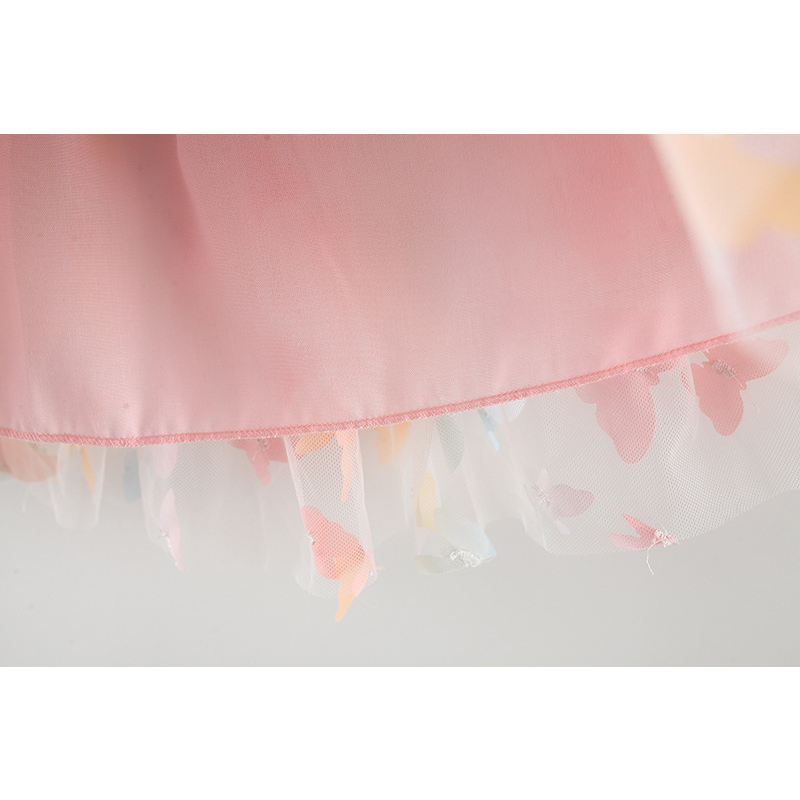 Dress Sayap Kupu Kupu Import Gaun Pesta Anak Kostum Princess Butterfly