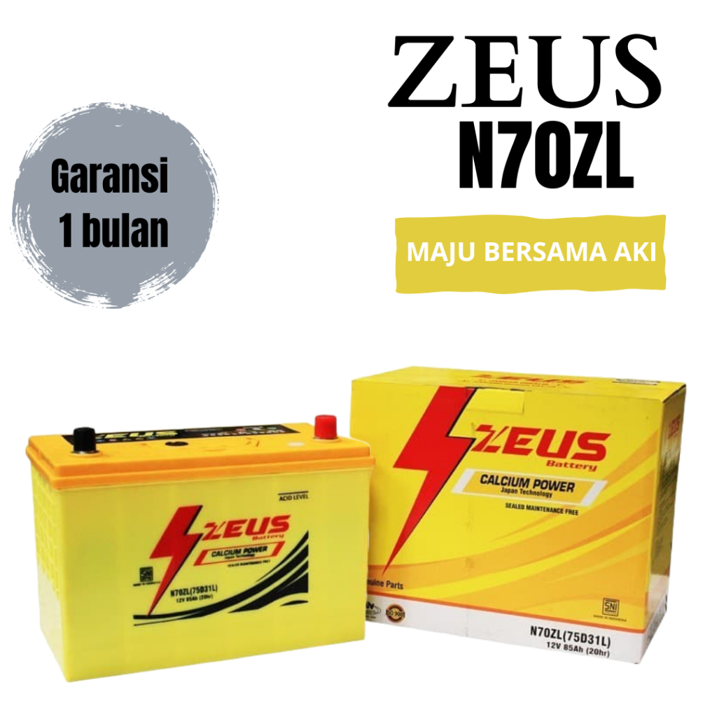 Aki Genset 12v 80-85 ampere Zeus