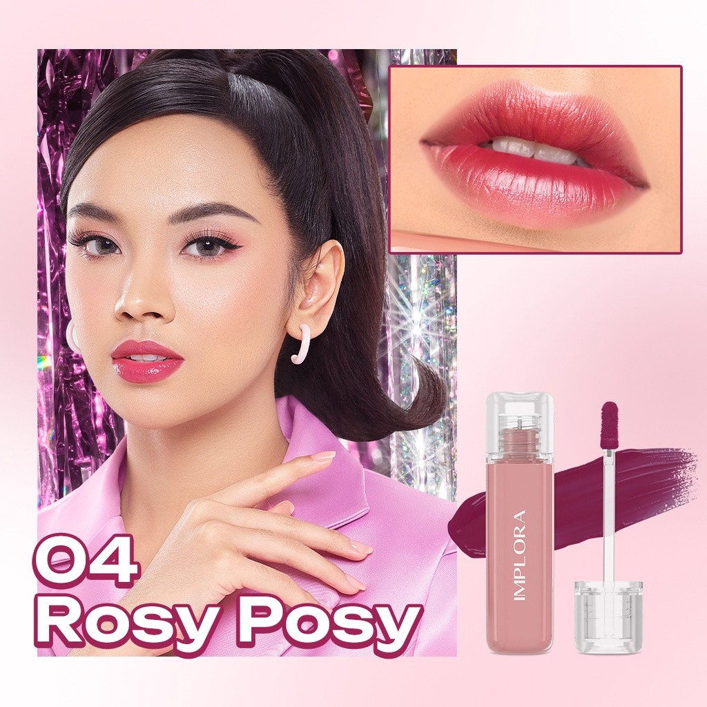 Implora Jelly Tint | Liptint Implora Rossy Posy BPOM | Vitamin E &amp; Omega 3,6,9