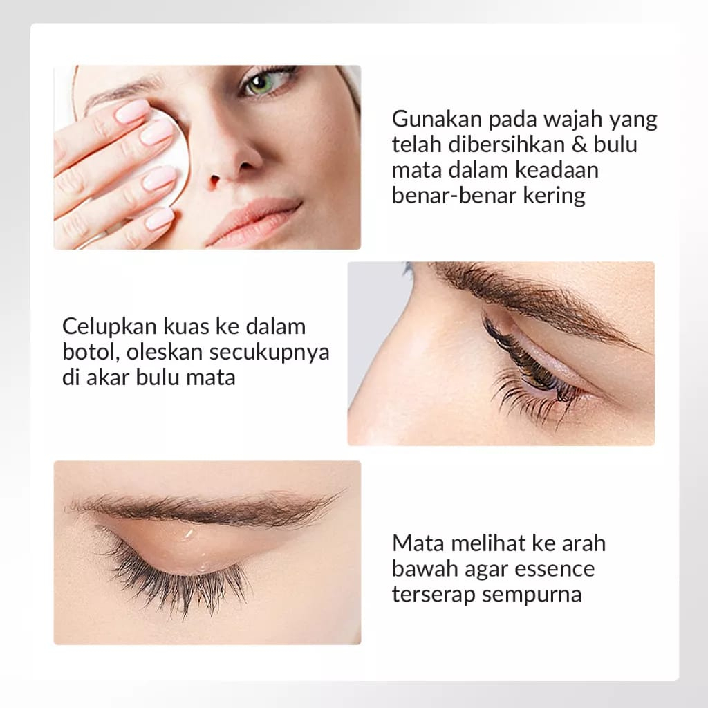 BIOAQUA EyeLash Serum Bulu Mata dan Alis BPOM Halal 9ml Pelentik Bulu Mata Serum Penumbuh Bulu Mata dan Alis untuk