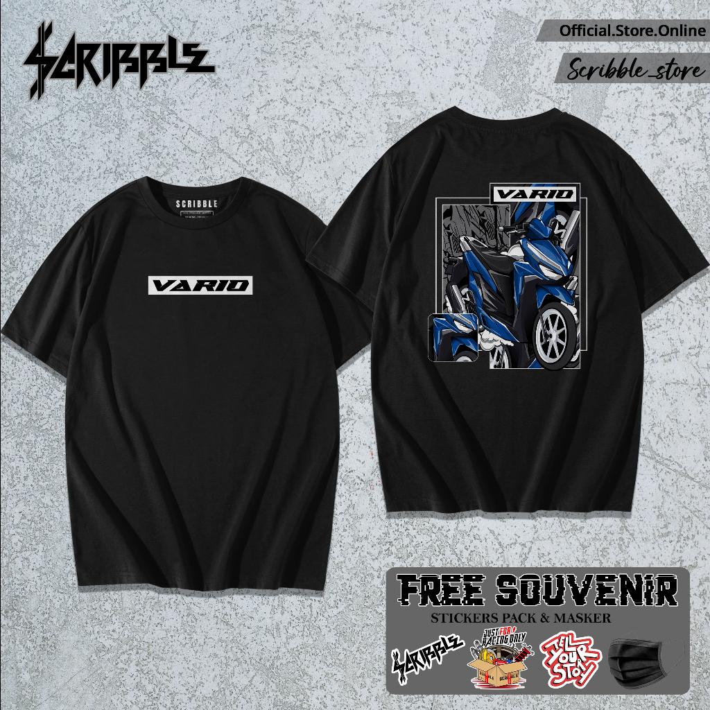 Kaos Honda Vario 150 | Kaos Motor | Scribble Tshirt
