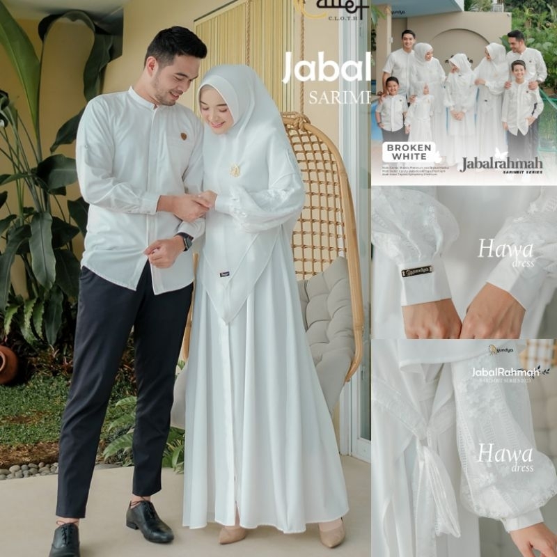 FAMSET JABALRAHMAH/ SARIMBIT LEBARAN/ GAMIS COUPLE/ BAJU LEBARAN IED SERIES ORI AYUNDYA