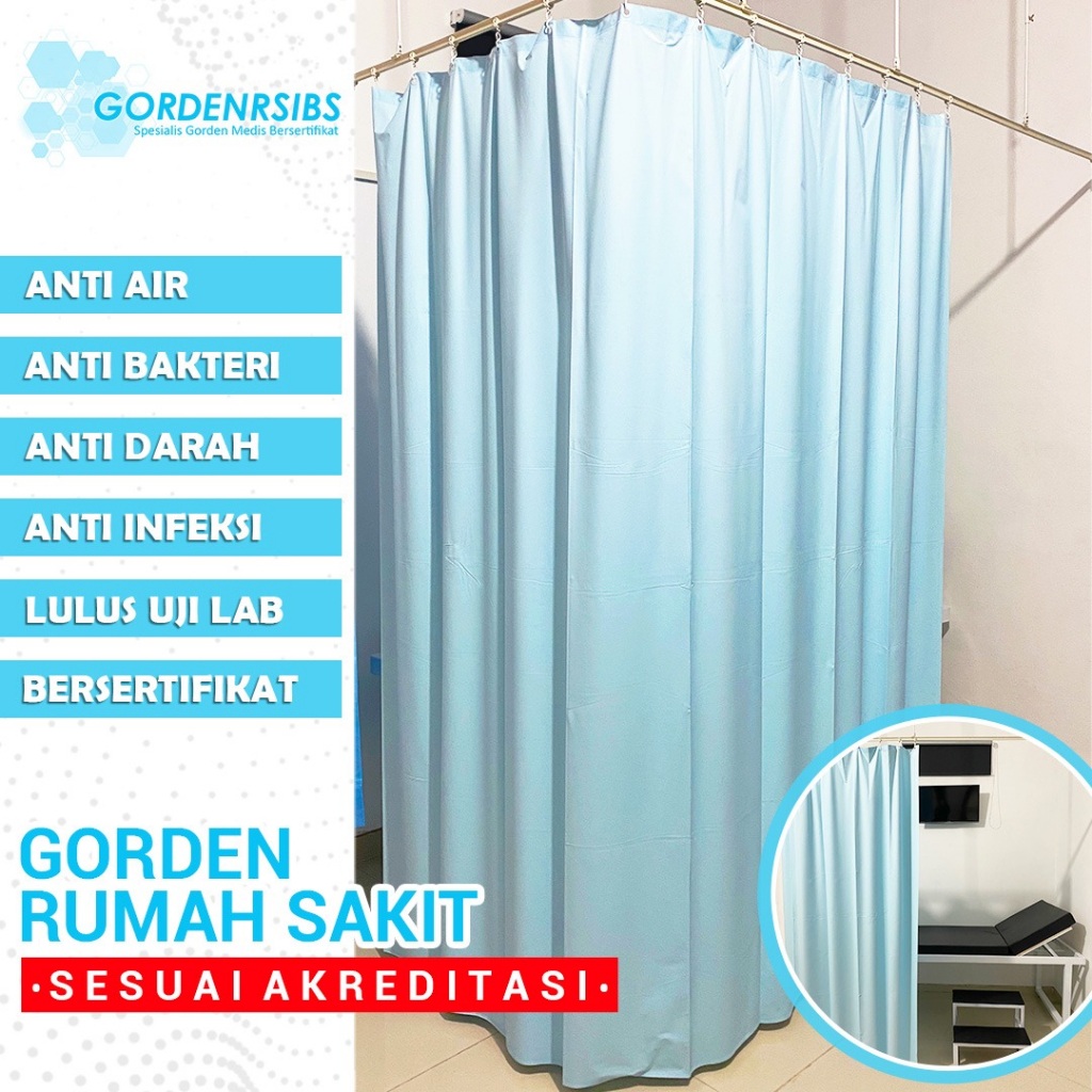 TIRAI JENDELA ANTI DEBU-PEMBATAS RUANG PASIEN-GORDEN RUMAH SAKIT MURAH