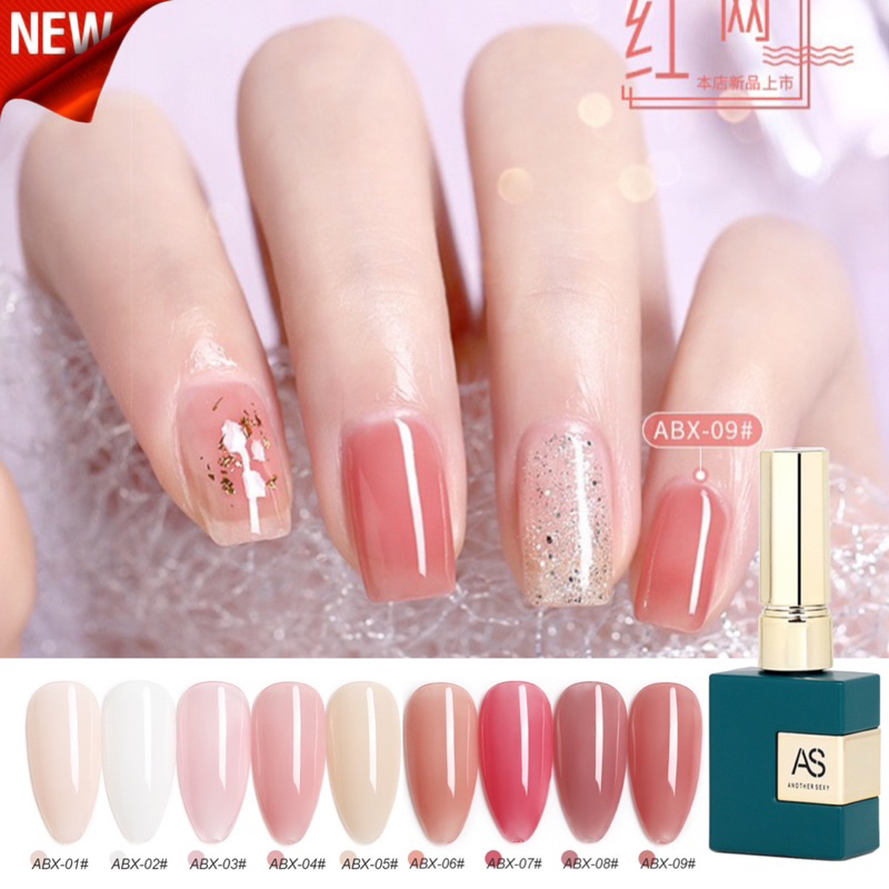 [FLASHES] AS ABX NAILS POLISH GEL 15ML KUTEK GEL  SOAK OFF UV GEL