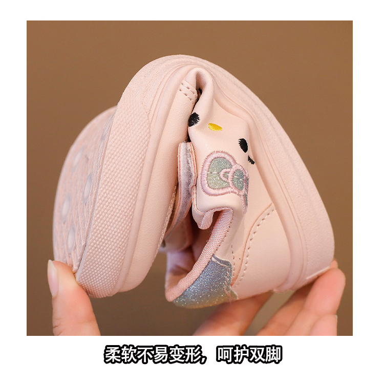 1001 IMPORT Sepatu Sneakers Anak Perempuan HK Glitter Hello Kitty