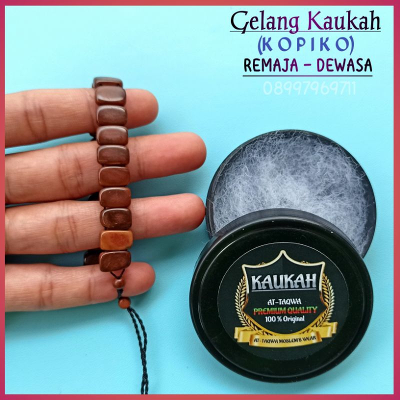 Gelang Kayu Kaukah (KOPIKO + WADAH) gelang Wanita - Pria kaokah koka kukah kokkah