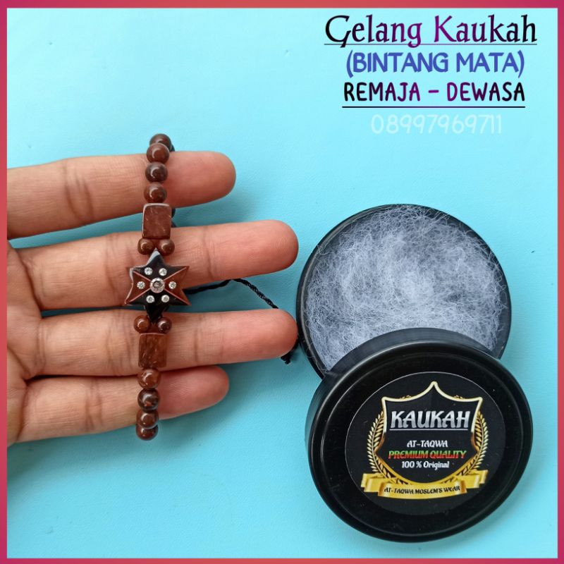 Gelang Kayu Kaukah (BINTANG MATA + WADAH) gelang Wanita kaokah koka kukah kokkah