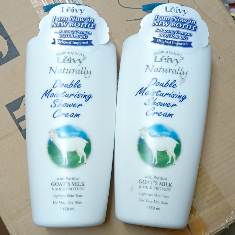 Leivy Shower Cream Goats Milk 1150ml Jumbo