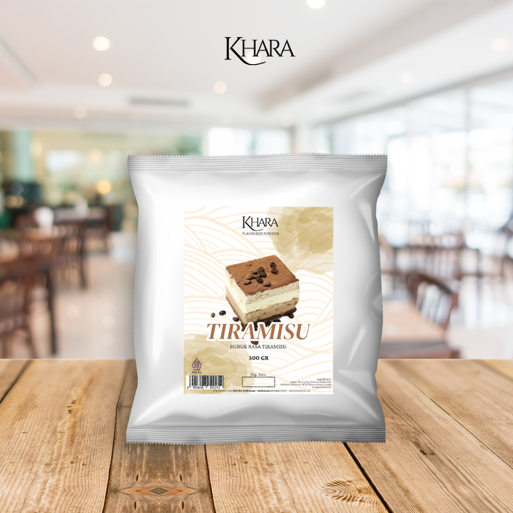 

Bubuk Minuman Rasa Tiramisu 500gr - Khara Tiramisu Flavoured Powder