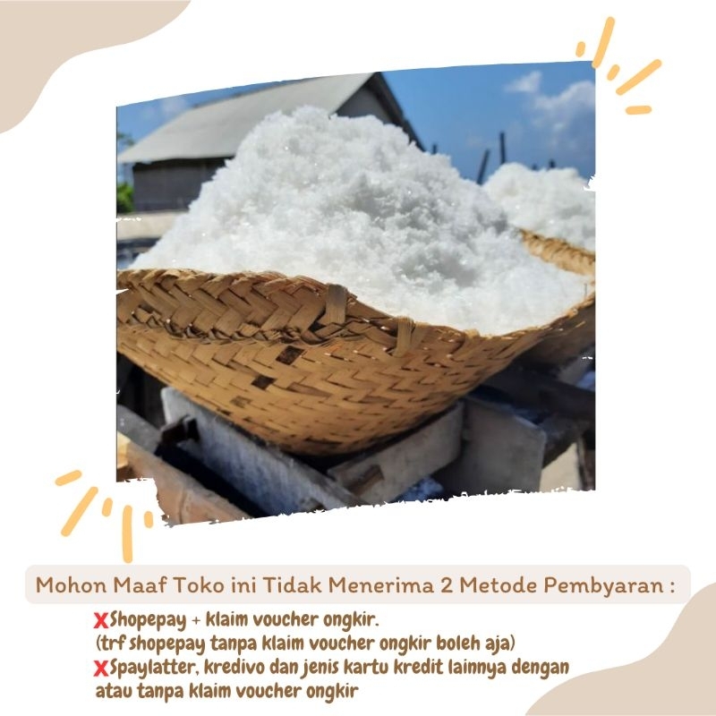 

Sea Salt Kusamba 500gr - Garam Laut Kusamba Bali Organik | Garam sehat Garam Natural