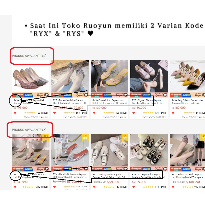 RYX - Heilya Bliss Sepatu Hak Korea Wanita Fashion Casual / Pesta - Import Ori