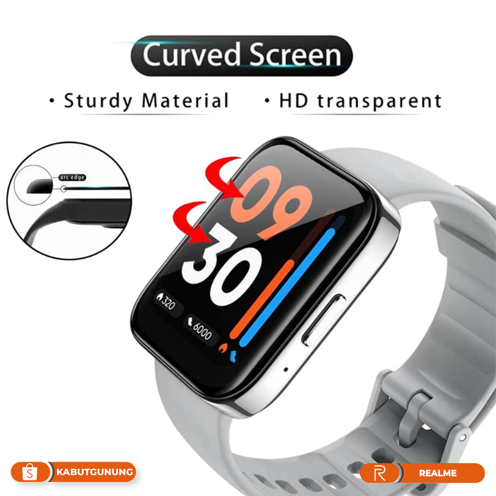 Anti Gores Full Cover Screen Protector For Realme Watch 3