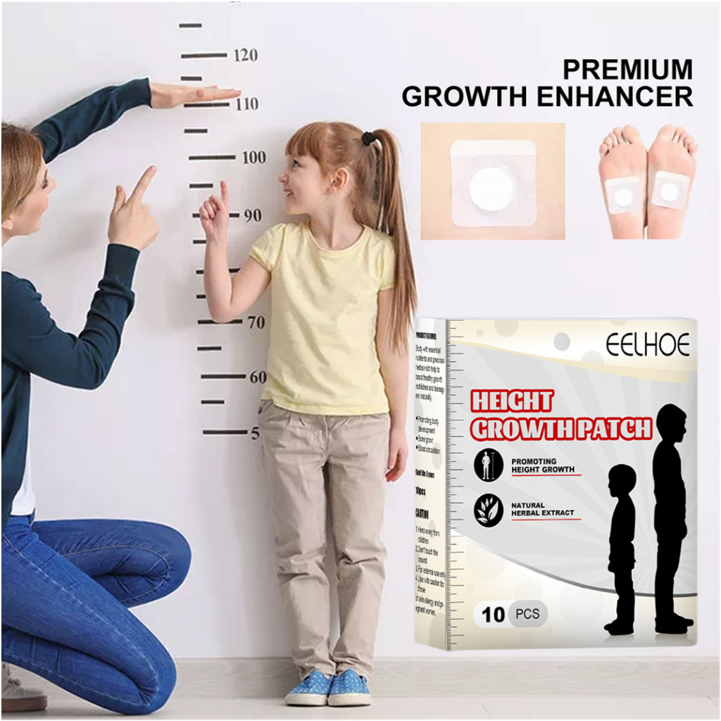 ORIGINAL Koyo Peninggi Badan Penambah Tinggi Badan Cepat 10pcs Height Growth Patch Herbal Essence Patch Grow Up 10pcs