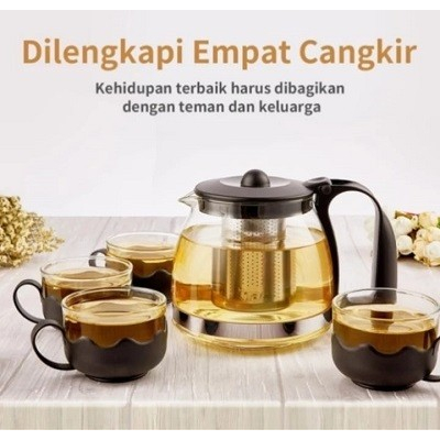 Tea Pot Set 5 in 1 + Saringan