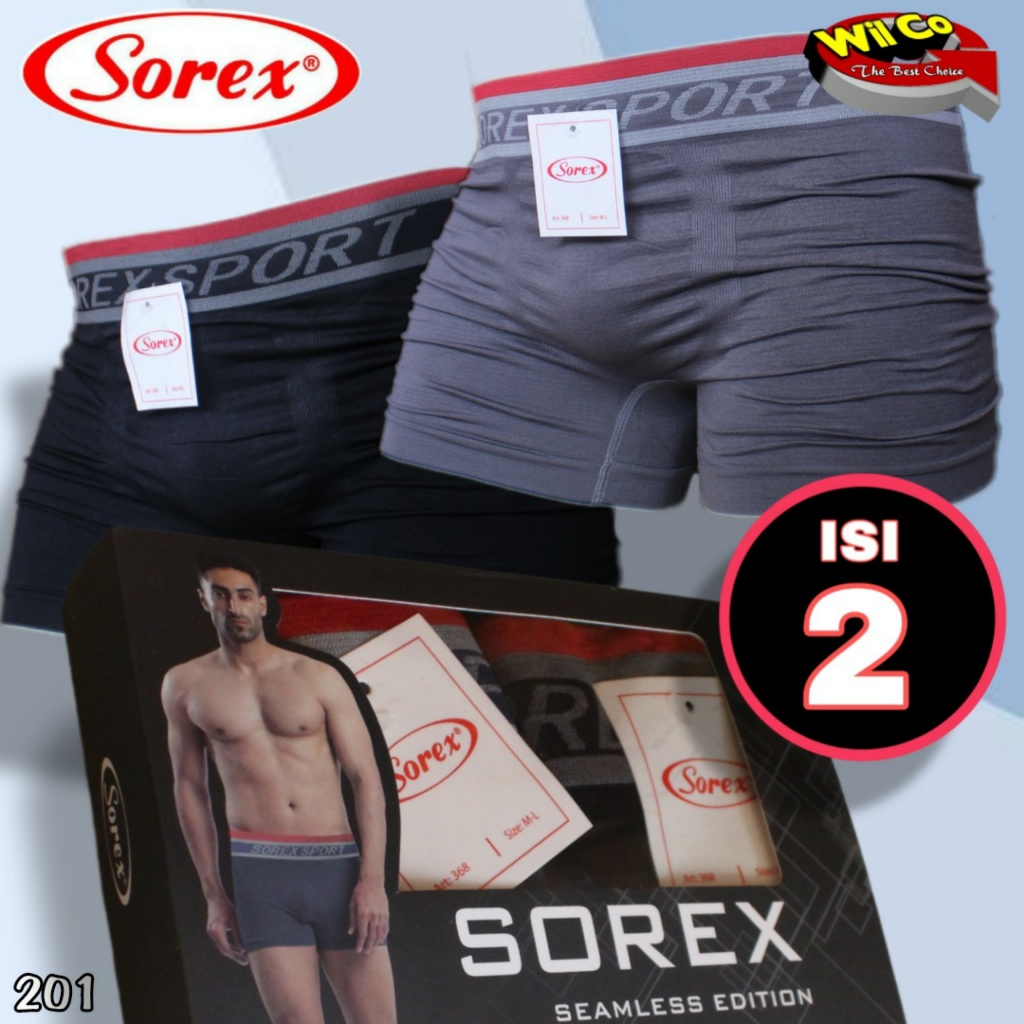 K201D ( HARGA 2 PCS ) CELANA DALAM PRIA BOXER SIZE M - XXL