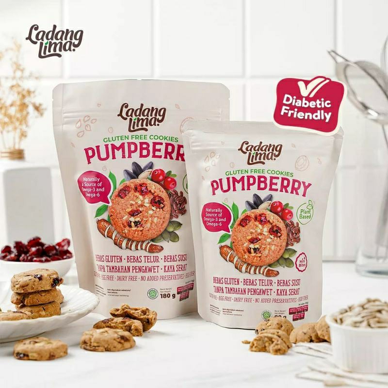 Pumpberry Cookies Ladang Lima 180gr &amp; 80gr