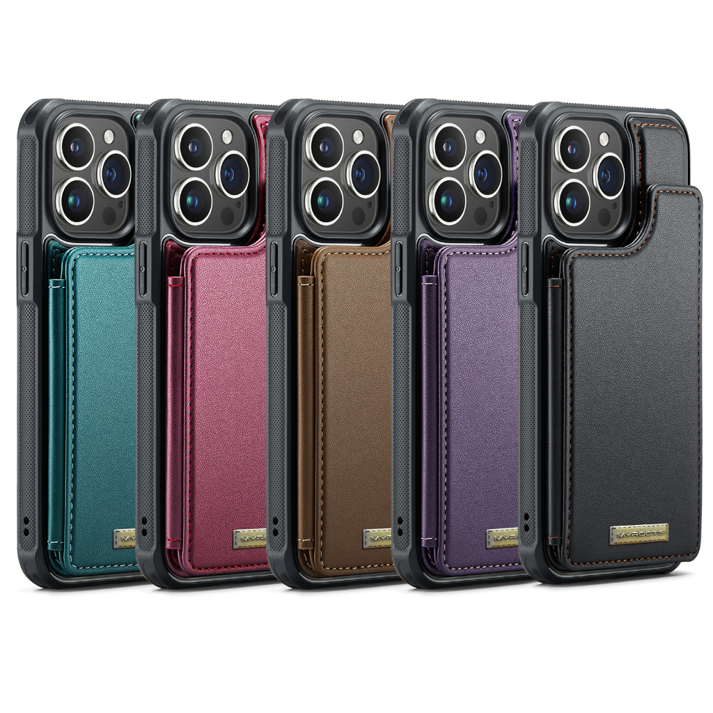 Leather Back Cover Card Slot Case RFID MR-C22 For Iphone 14 Pro Max 14 Pro 14 Holder Cover
