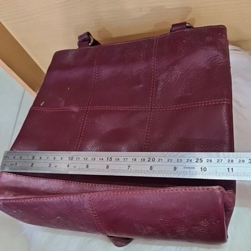 TAS KULIT ASLI CUIR* MAROON AUTH