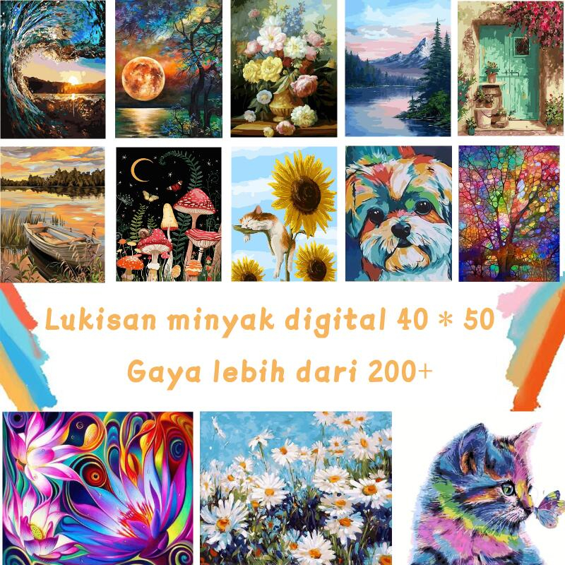 

[Little Star] 40 * 50cm Paint By Number DIY Paint By Number Kit No Frame