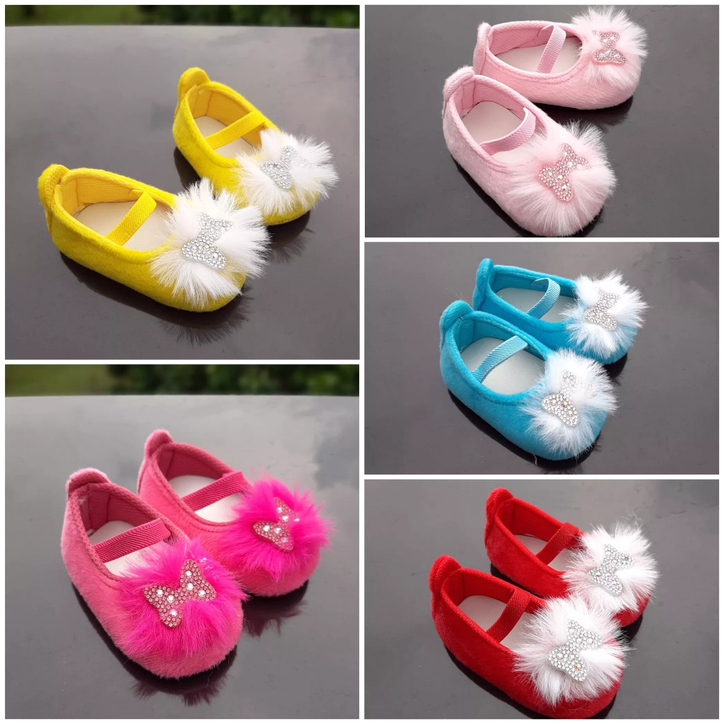 Sepatu Bayi Perempuan 0 12 Bulan Prewalker Murah Anti Slip Anak Balita Cewek Newbron Lucu Baby Shoes Girl Terbaru QUEEN