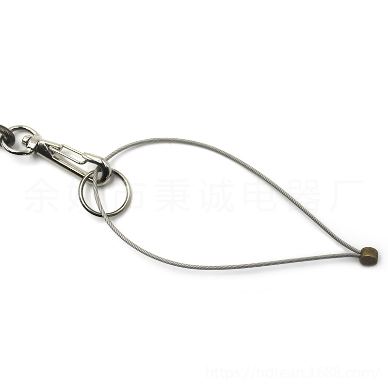 1.3m Safety Spring Hook Lanyard Safe Spring Hook Tool Lanyard Safety Gantungan Peralatan Safety Dilengkapi Dengan Dua Kait Logam