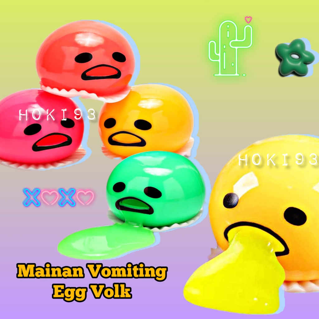 MAINAN Vomiting Egg Yolk Mainan telor random color EGG