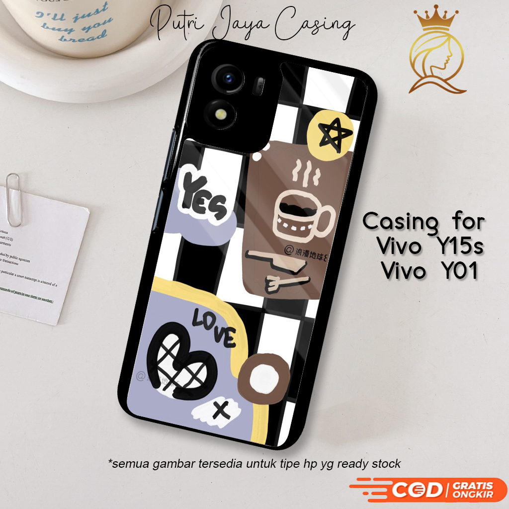 Case Hp Vivo Y15s Y01 Casing Vivo Y15s Y01 Motif ESTETIK Casing Terbaru Case Karakter Lucu Casing Lu
