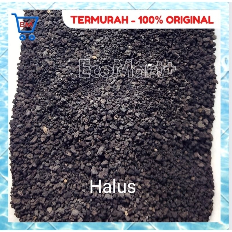 Pasir Malang Hitam Halus dan Kasar - 1000 gr - aquascape akuarium ikan chana