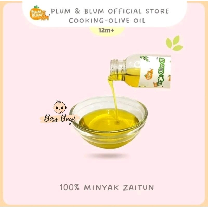 PLUM &amp; BLUM - Cooking Fat Oil 140ml / Coconut Oil 500ml - Minyak Kelapa MPASI | Minyak Wijen BB Booster | Virgin Olive Oil | Canola Oil