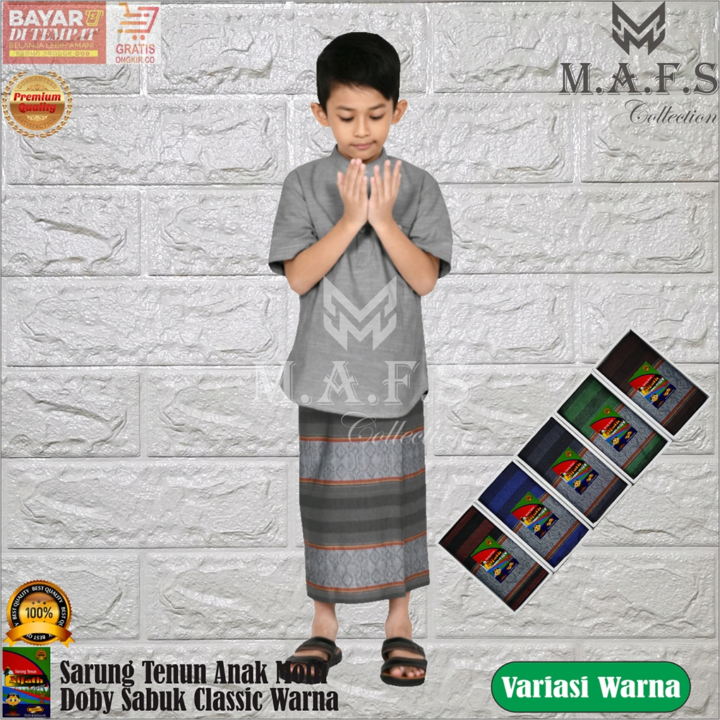 SARUNG ANAK SARUNG TENUN MOTIF SABUK CLASSIC AL-FATH