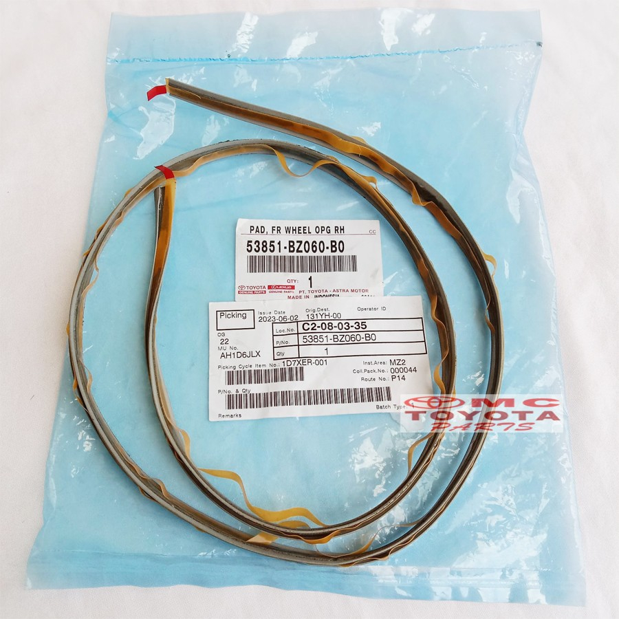 Pad Wheel Ext Karet Overfender Depan Fender Toyota Rush Terios 53851-BZ060-B0