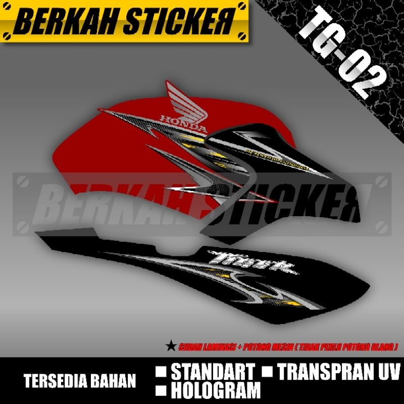 STRIPING CUSTOM TIGER HOLOGRAM TRANSPRAN UV KODE TG-02