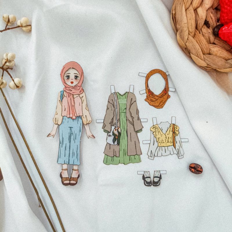 " Hijab Girl Aesthetic " Paperdoll // BP BPan // Bongkar Pasang // Boneka Kertas // Bepe