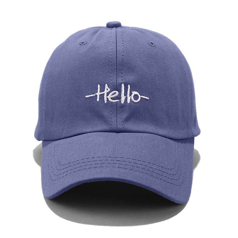 Topi Baseball Motif Hello Style Remaja Dewasa Unisex