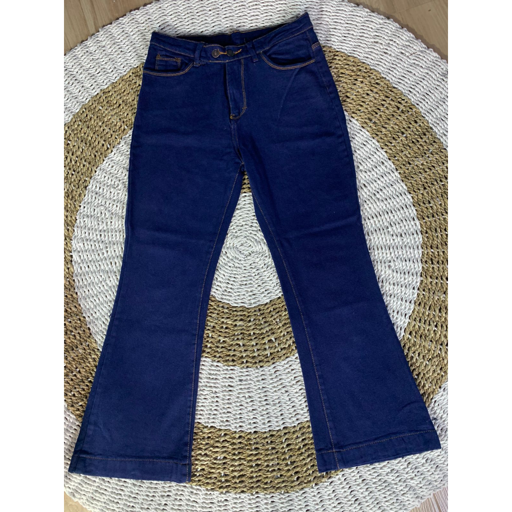 Cutbray Jeans Retro Terbaru-Highwaist Cutbray Jeans Retro Wanita
