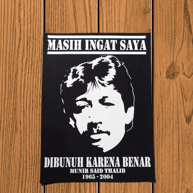 Back Patch Sablon Besar MUNIR UK 29x39