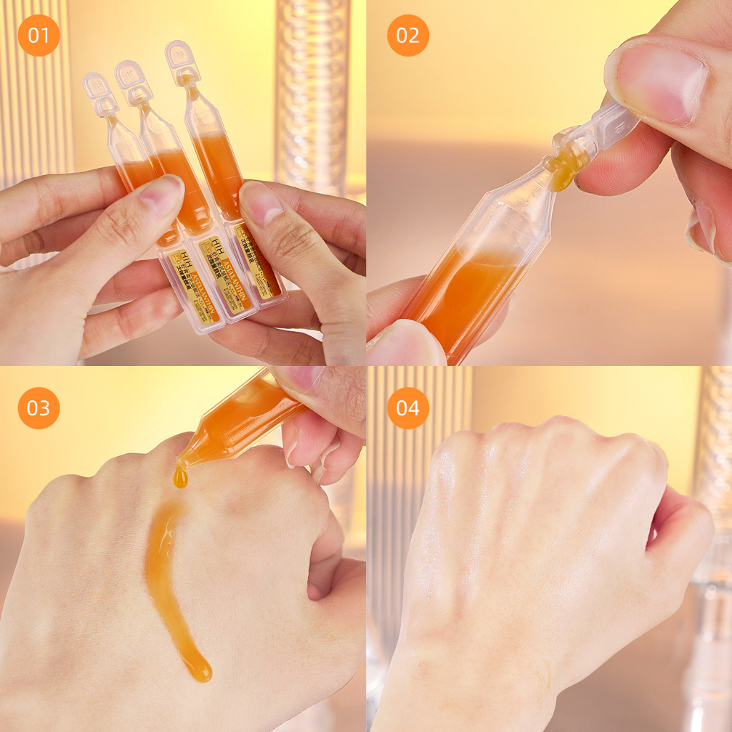 【COD】HIH Astaxanthin wajah tekstur anti keriput berair dan mudah diserap, Serum perawatan wajah 30PCSmelembabkan dan merawat kulit, meningkatkan kekeringan