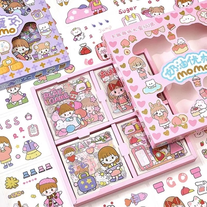 

STICKER MOTIF KARTUN LUCU KAWAII HANDBOOK SCRAPBOOK