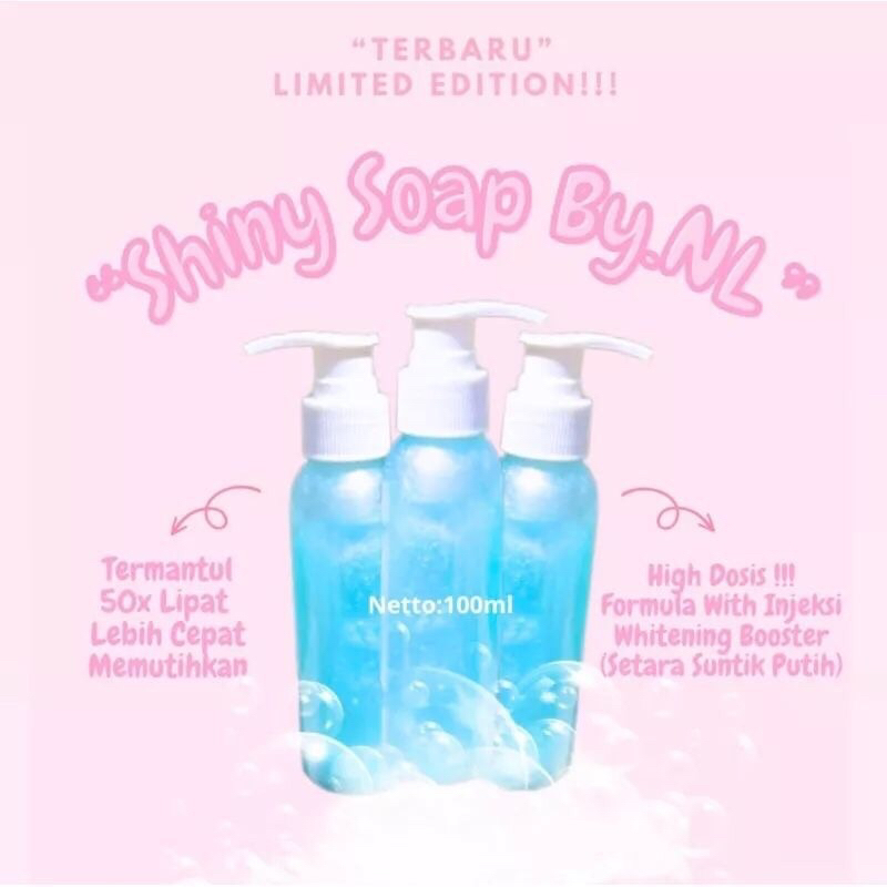 Sabun Biru by NL Beauty | Shiny Soap by NL | SABUN TERBARU BY.NL Injeksi Whitening Supe