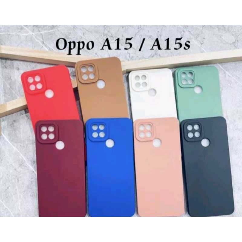 softcase pro camera oppo A15/A15s cese silikon casing oppo A15/A15s ada pelindung camera